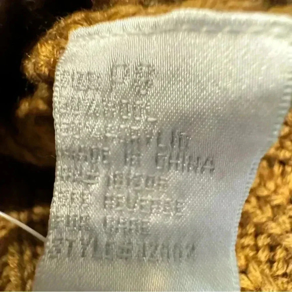 Soft Surroundings Size S Wool Blend City Tunic Sweater Brown Short Sleeve - Picture 9 of 9